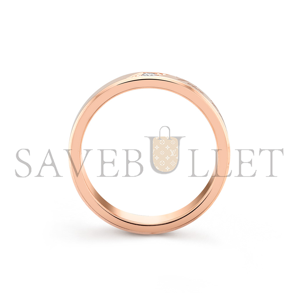 VAN CLEEF ARPELS TOUJOURS SIGNATURE ETOILES WEDDING BAND, 4 MM VCARP7RF00